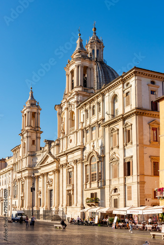 Sant'Agnese in Agone church on Piazza Navona square, Rome, Italy