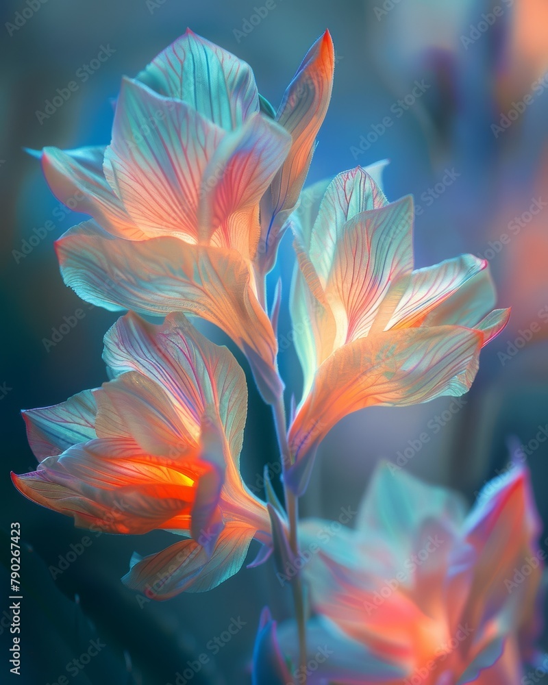Translucent Glowing Flowers Translucent Glowing Flowers