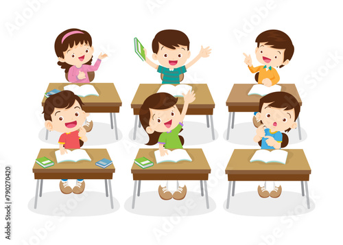 students and teacher in classroom