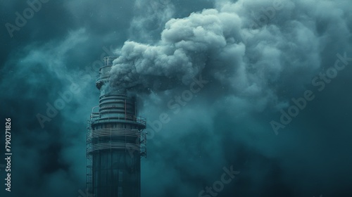 Factory Emitting Smoke Into the Air
