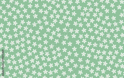Vector minimalistic jasmine flower banner background
