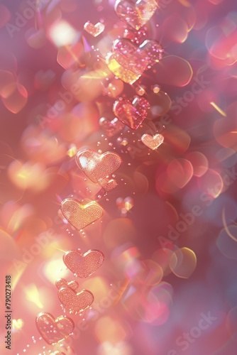 Floating Hearts Above