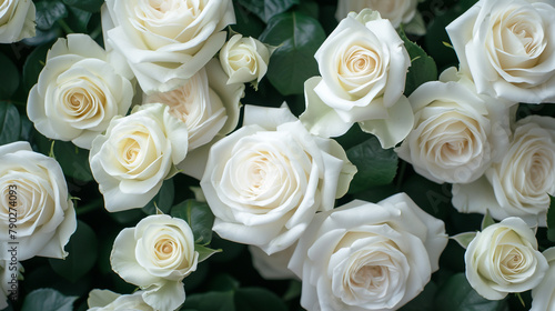 white roses in white close up image