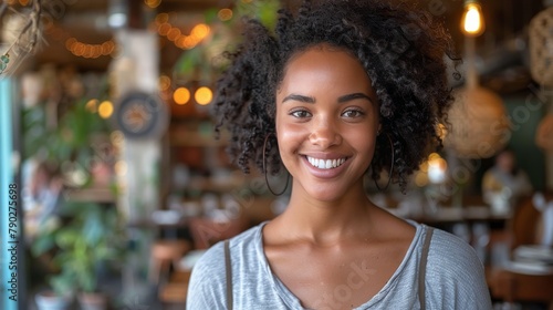 Joyful Woman Smiling
