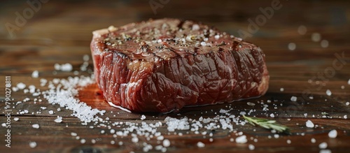 Steak on Wooden Cutting Board