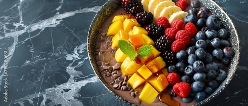 Platter of Fruit on Table