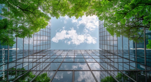 Tall Building Surrounded by Trees