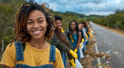 Group of Young Women Standing Together