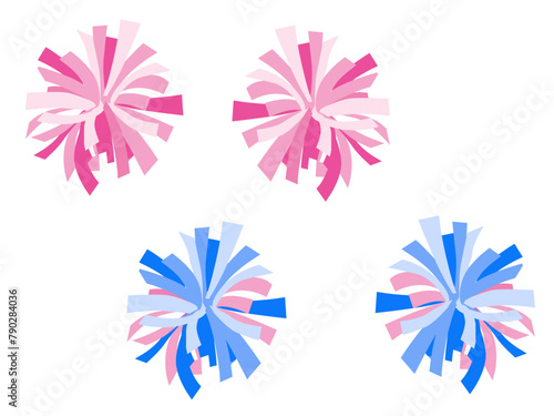 pom-poms vector.