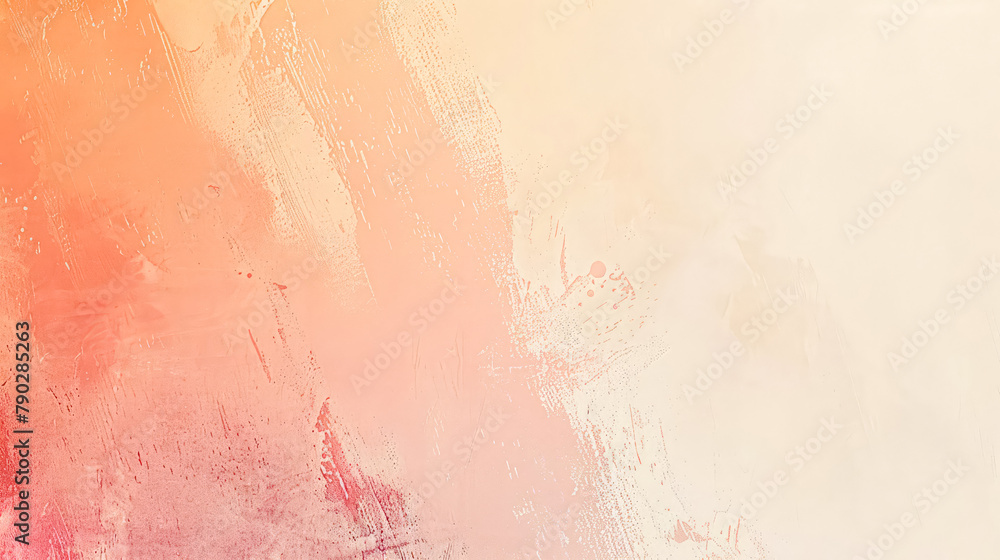Abstract gradient background with streaks containing shades of orange, pink and beige colors. Tranquility, harmony, beauty of smooth transitions, aesthetics of minimalism. Background for compositions