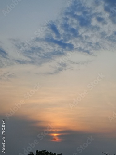 sunset over the sea