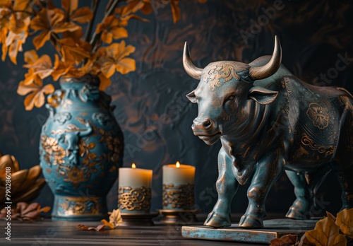 AI creates 3D visualization of bull statue