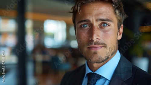 Close Up of Person Wearing Suit and Tie