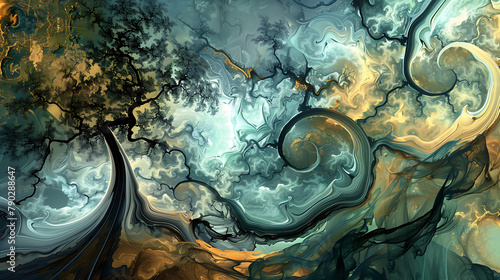 Ethereal Floral Swirl
A mesmerizing dance of floral clusters adrift in an abstract, flowing river of colors, evoking a serene, otherworldly garden.