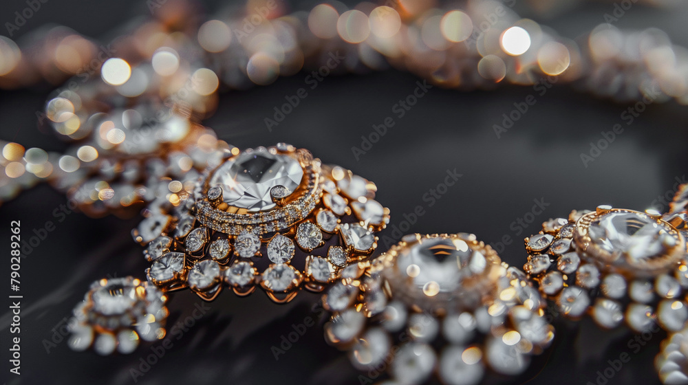 Luxurious jewelry, with distinctive, shiny diamonds. Luxurious jewelry, with distinctive, shiny diamonds.