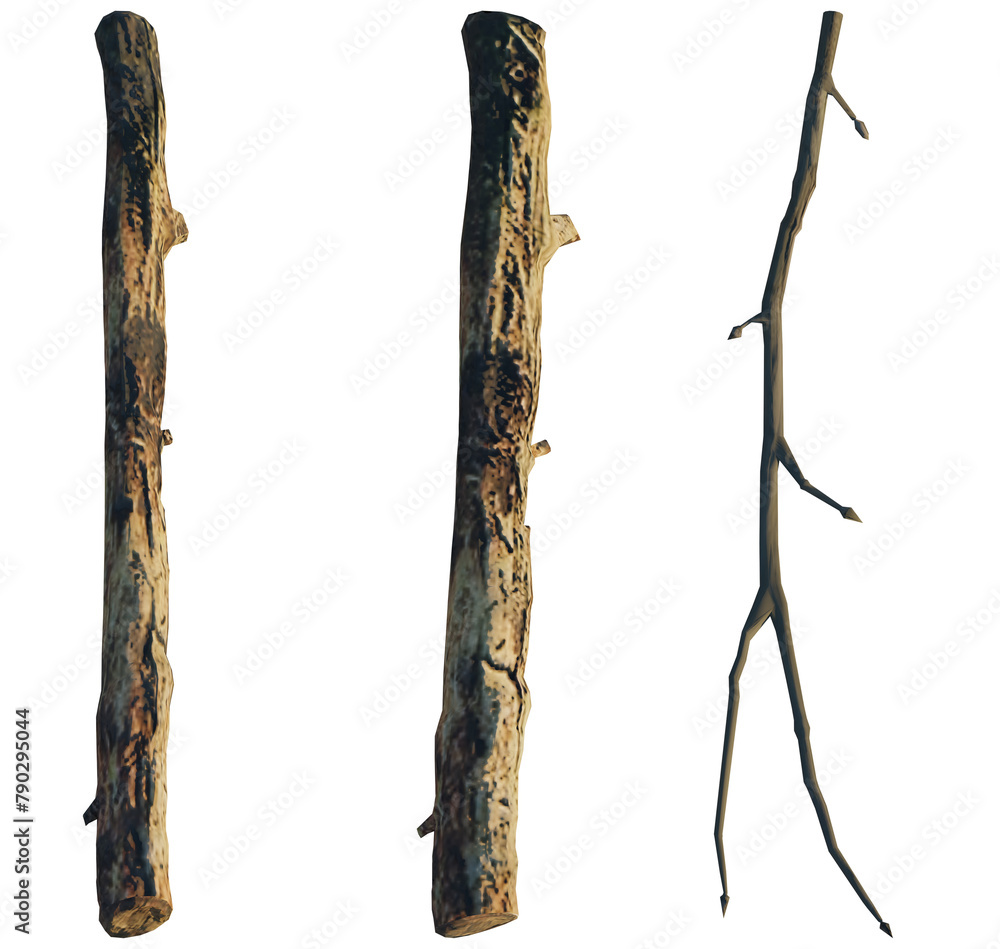 Naklejka premium Twig 4k png cutout