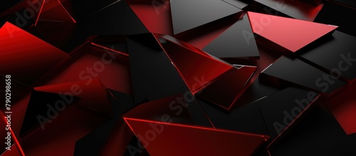 Dark red glowing glossy stripes abstract tech background.