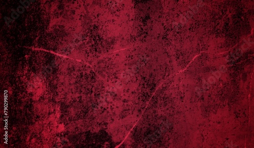 Red Background. Scary bloody walls. black wall with blood outline for halloween background