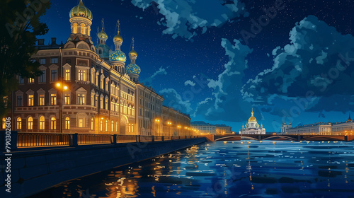 Saint Petersburg White Nights art photo