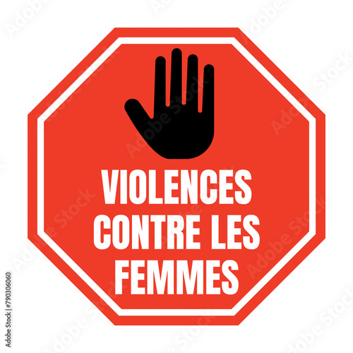Symbole stop violences contre les femmes photo