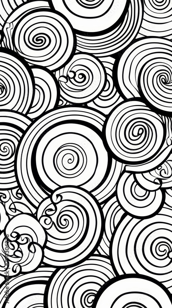Mandala: An abstract mandala pattern with intertwining circles and shapes Mandala: An abstract mandala pattern with intertwining circles and shapes