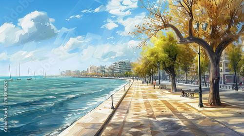 Thessalonikis Seaside Promenade art
