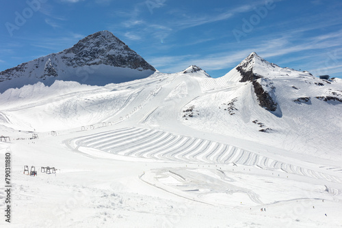 Hintertux Glacier Ski Resort in spring photo