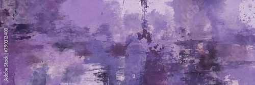 Abstract grunge art in lavender purple tones. Contemporary painting. Modern poster for wall decoration photo