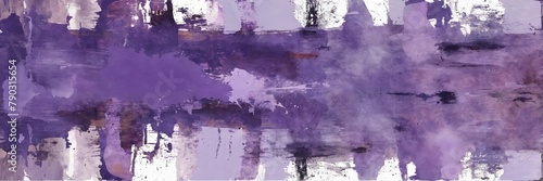 Abstract grunge art in lavender purple tones. Contemporary painting. Modern poster for wall decoration