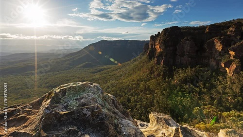 Narrowneck Sunset Timelapse Blue Mountains National Park Sydney Australia