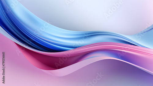Blue Wave Motion: Abstract Vector Illustration of Dynamic Line Design with Futuristic Swirls and Flowing Texture