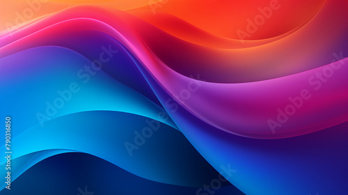Blue Wave Design  Smooth Flowing Energy in Abstract Background Illustration