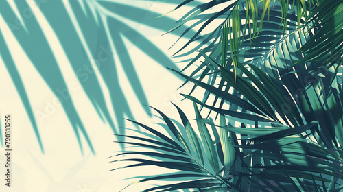 Tropical Palm Shadows