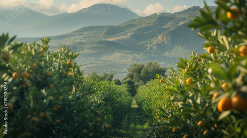 Vibrant Sicilian Orchards photo