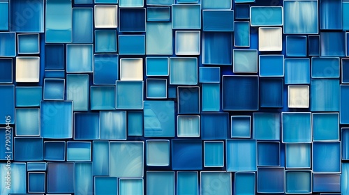blue  square grid background © Werckmeister