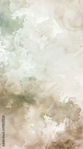 Soft, dreamy watercolor background in soothing muted neutral tones