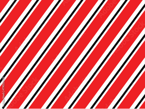 Red checked tablecloth view from top. Stripe pattern lines light red white color background. Red and white stripes pattern. Eps 10.