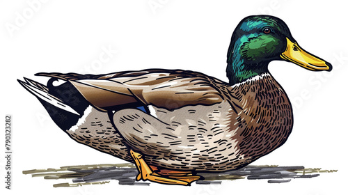 Illustration of a duck