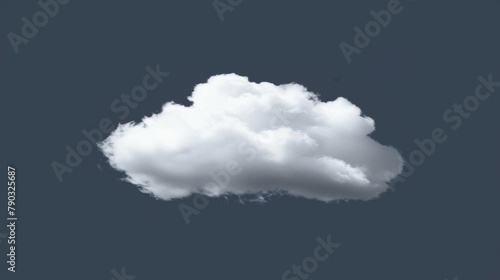 cloud on gray background