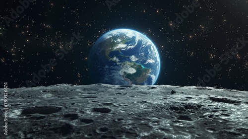 Earth Viewed From the Moon