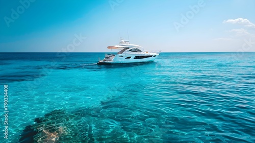 YATCH IN THE SEA WALLPAPER BACKGROUND