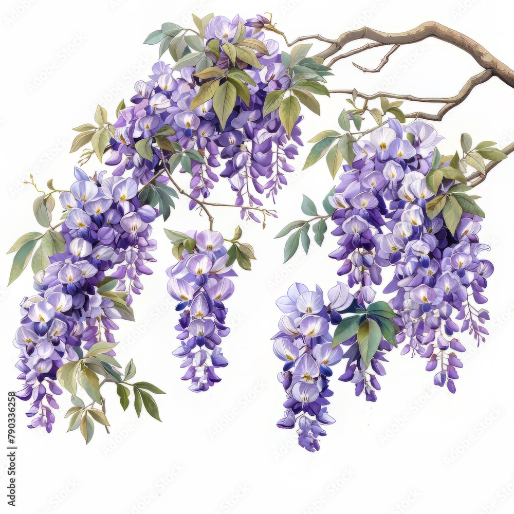 Fototapeta premium Flower Illustration on a White Background