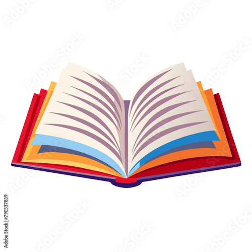 openned book icon on white background