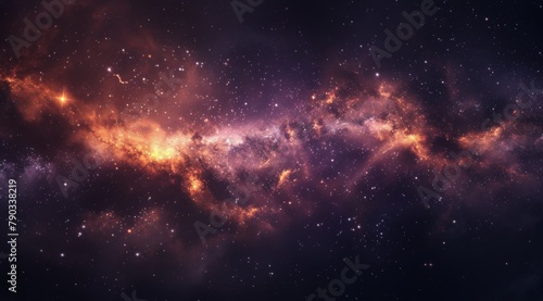 The Dark Space Filled With Stars and Dust
