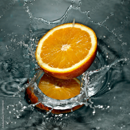 Fototapeta Naklejka Na Ścianę i Meble -  Fresh Orange isolated on white background