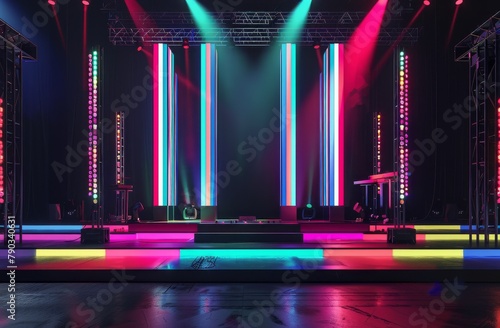 Illuminated Stage Set-Up © yganko