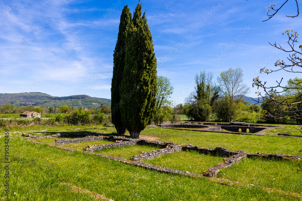 Vestiges archéologiques de thermes de l’époque romaine à Saint-Bertrand-de-Comminges