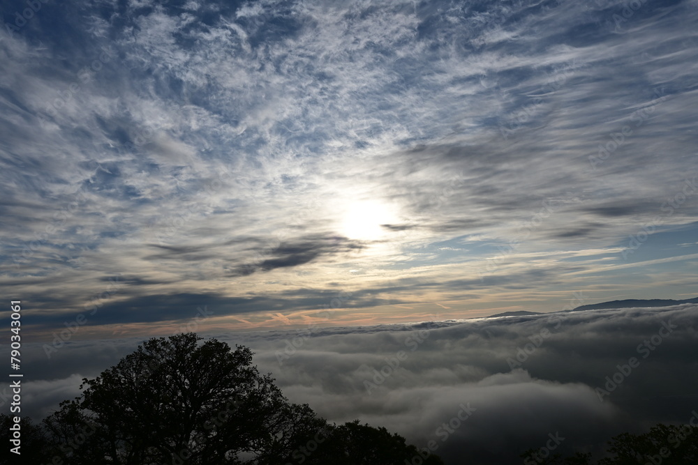 Obraz premium sunset in the mountains