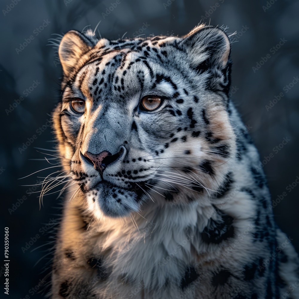 snow leopard. snow leopard.