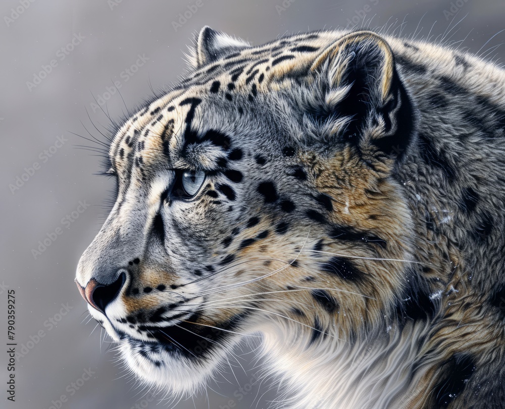Fototapeta premium snow leopard.